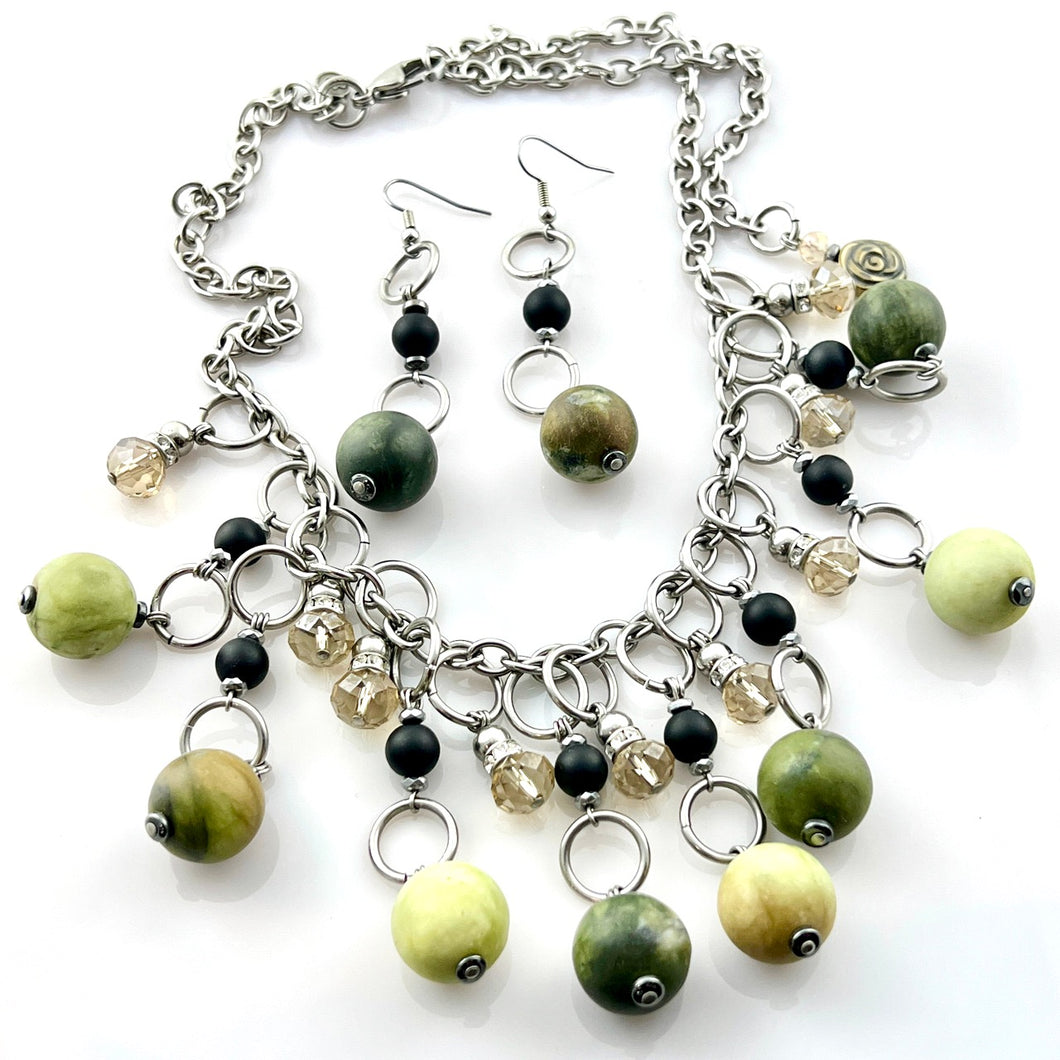 Harmony and Calm Statement Necklace Set