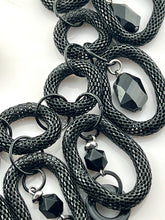 Load image into Gallery viewer, Midnight Essence Statement necklace set

