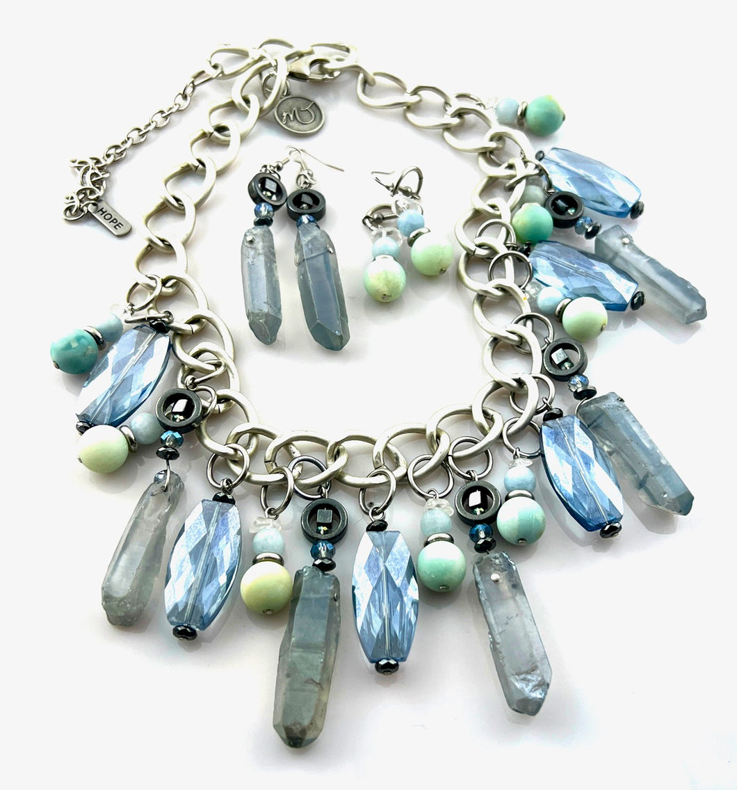 Whisper of Angels Statement necklace set